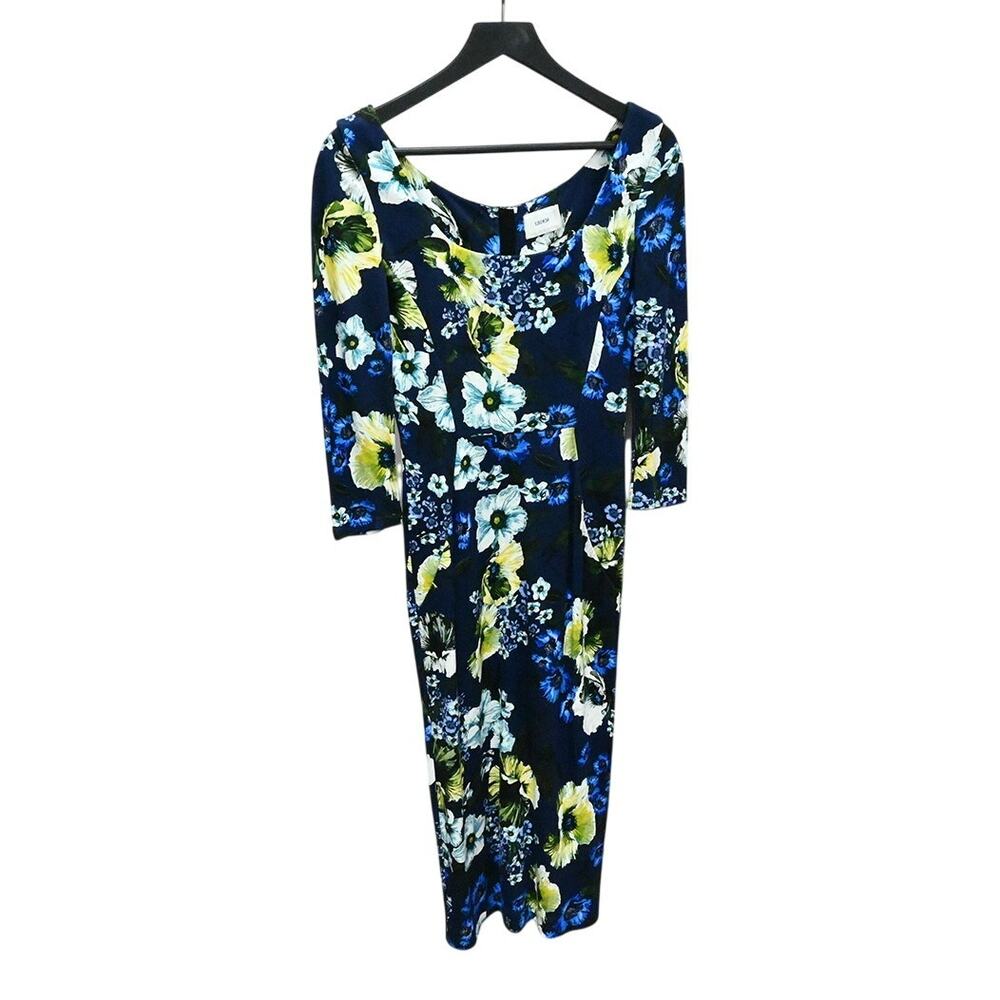 Erdem Blue Floral Shift Dress Size 6